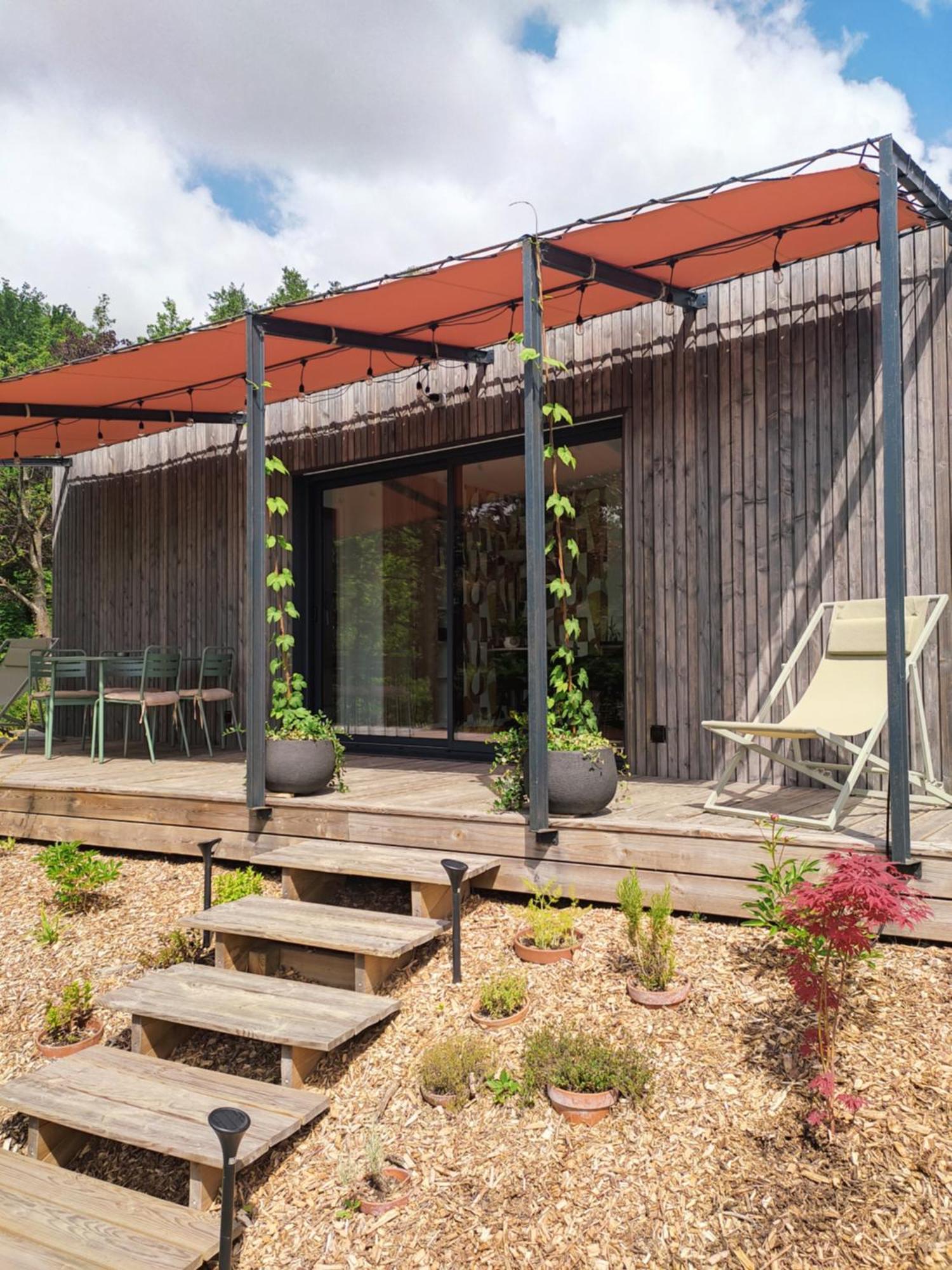 L'Ermitage - L'Ecolodge Des Monts Des Flandres - Au Coeur De 800M2 De Jardin Prive Saint-Jans-Cappel エクステリア 写真
